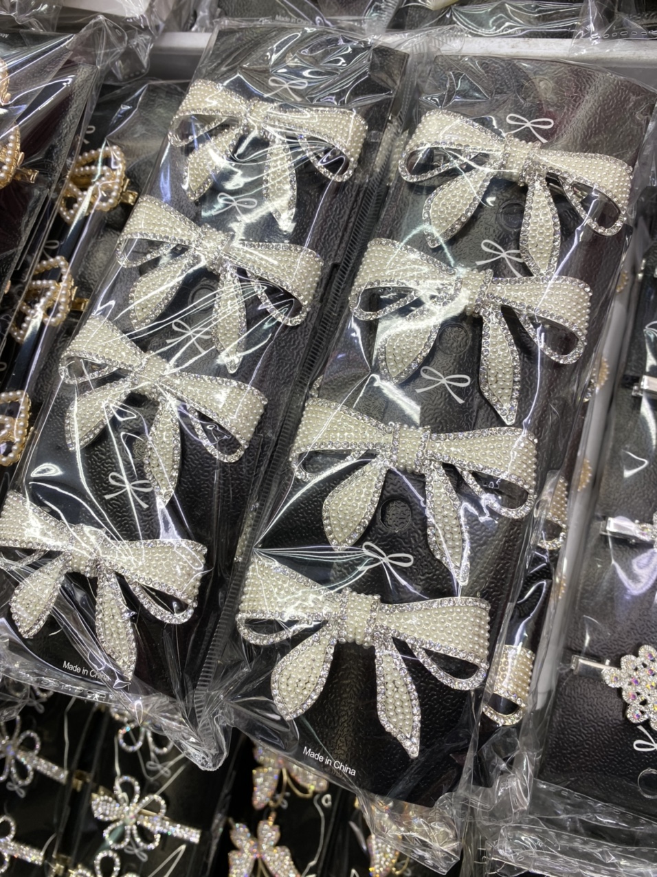 大蝴蝶结珍珠发夹