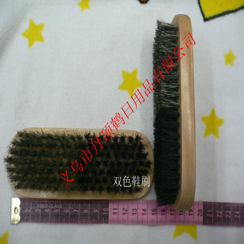 鞋刷 木制鞋刷 鞋刷批发 双色鞋刷 shoe brush详情图3