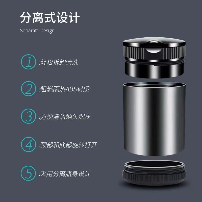 汽车车载高档烟灰缸垃圾桶新款热销款详情图4