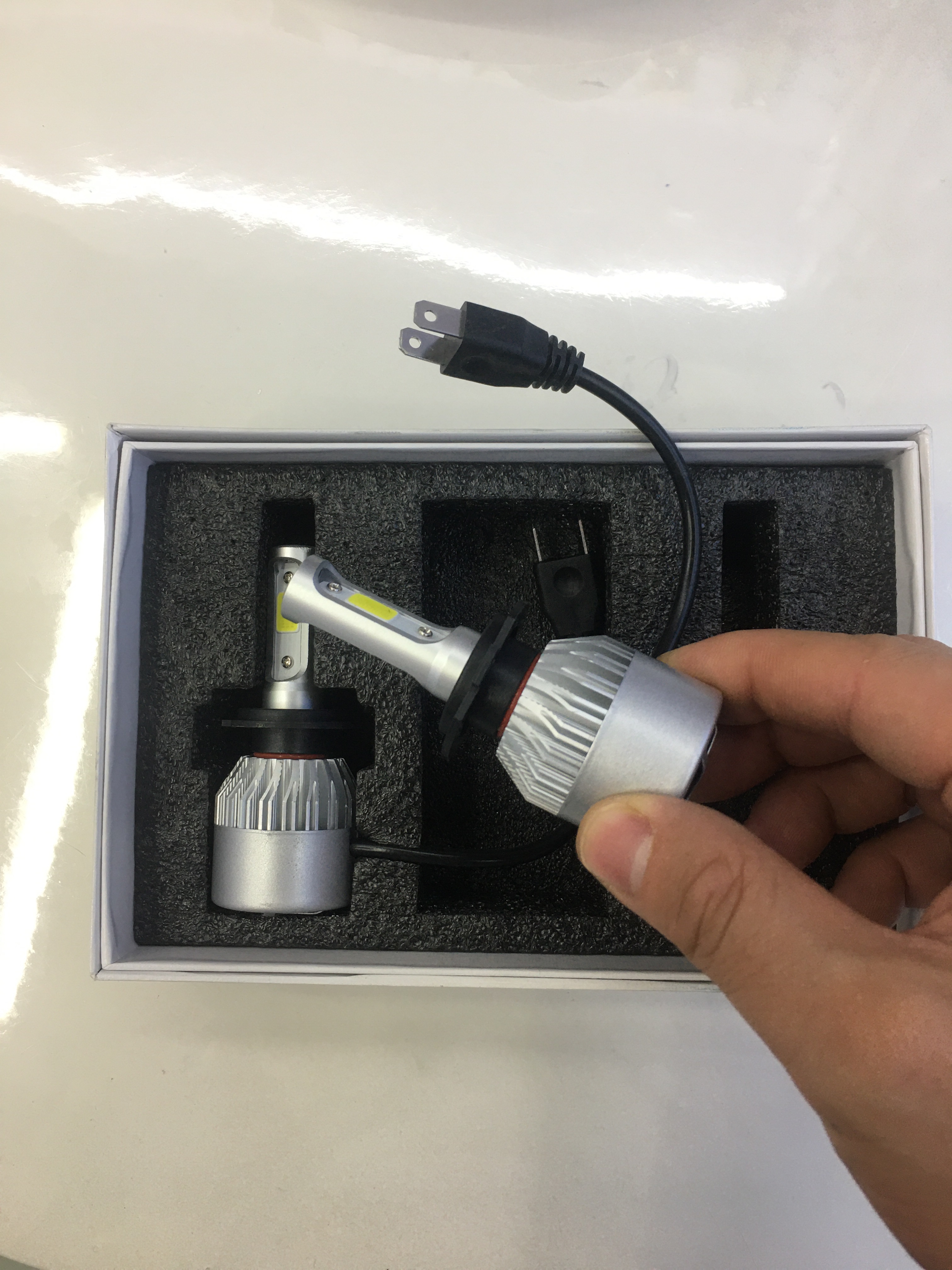 Ultra-bright 25W high beams H4 and H7 car led headlights details Picture
