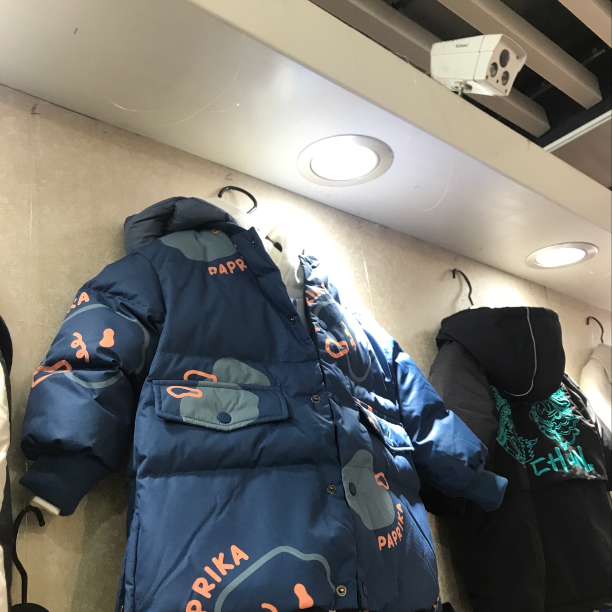 新款品牌童装长款羽绒服外套