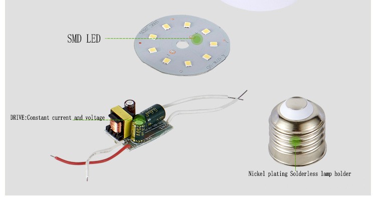 2019 hot sale Plastic cladding aluminum 2 years warranty best quality Wholesale 5w lamp High lumen led lighting bulb undefined
