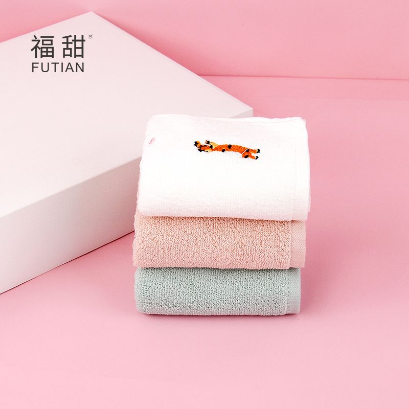 Yiwu Quality Products - Futian - Meteor Shower Children's Towels Cartoon Animal Embroidered Small Towels for Children, Boys and Girls, Baby Face Towels Specification image