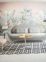 德国艾仕布艺背景丛林风格现代简约轻奢客厅卧室