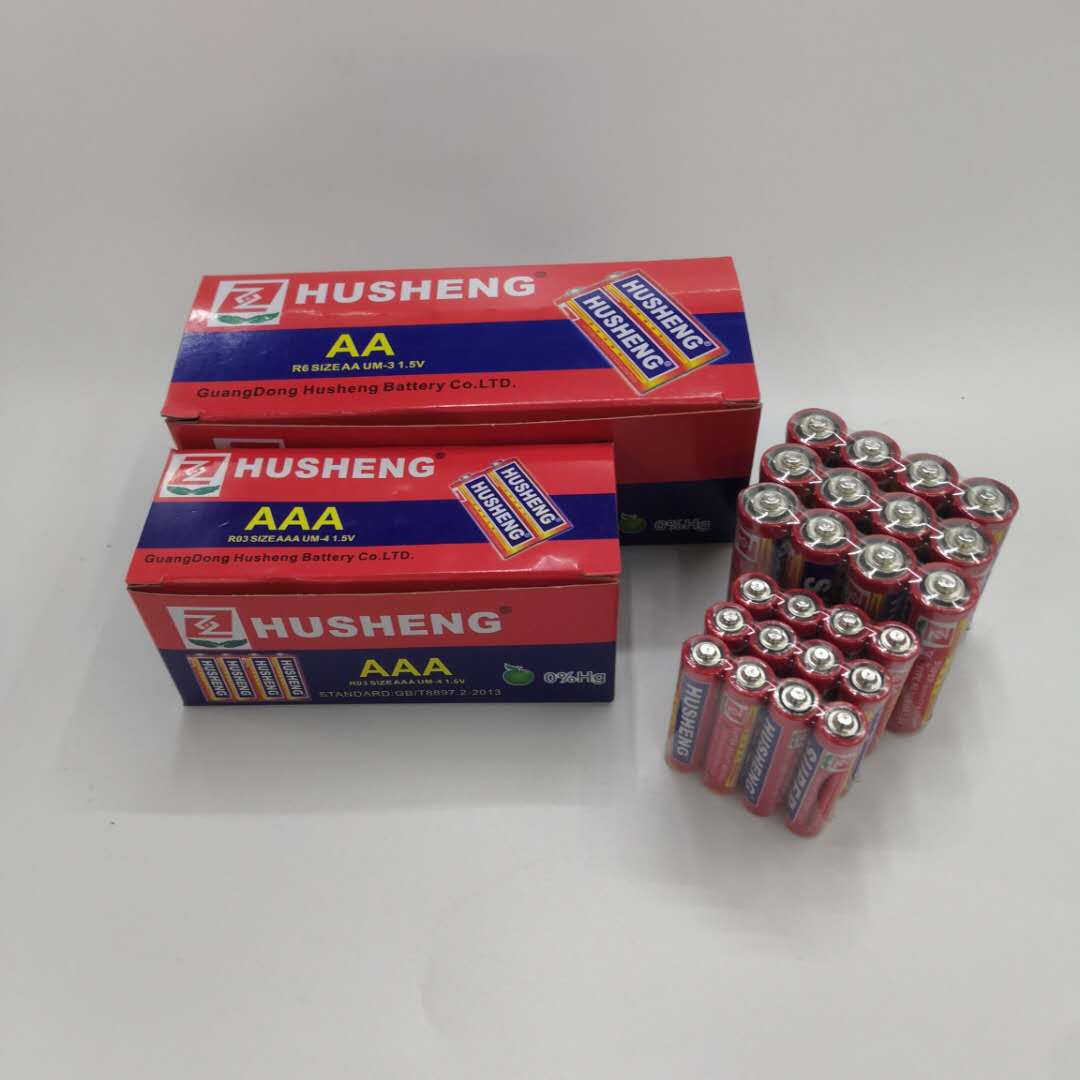 HUSHENG富胜牌碳性电池5号（AA）7号（AAA）
