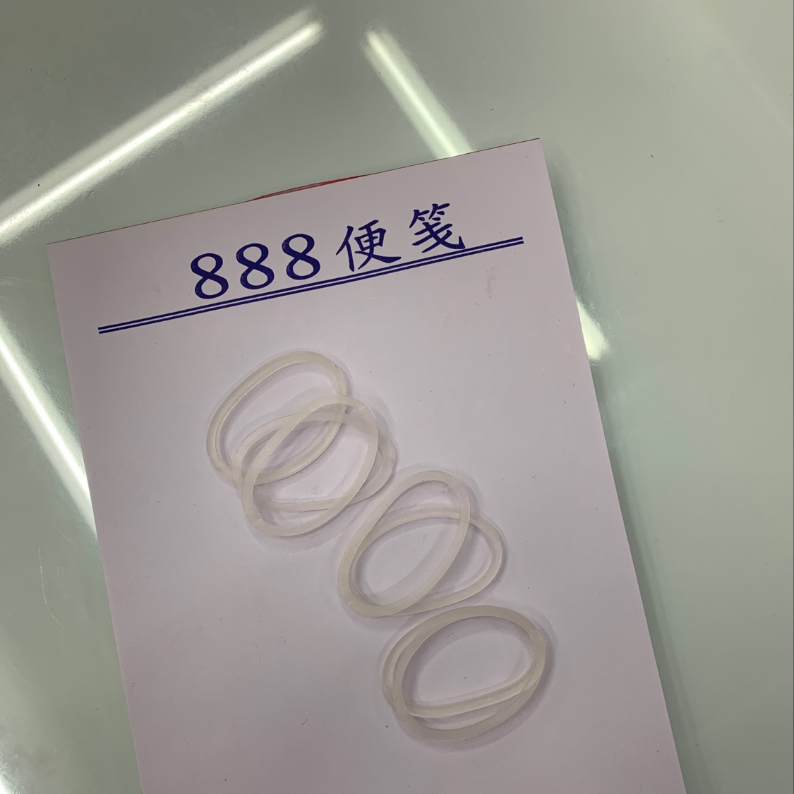 White Silicone Ring High Elastic Durable Rubber Band Rubber Band details Picture