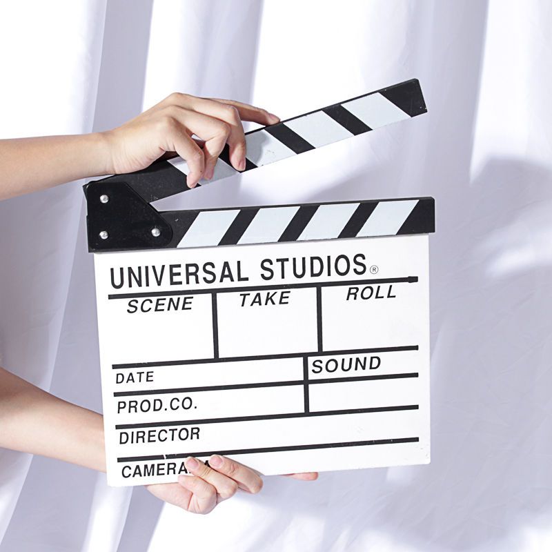 拍照道具摆件导演板木制场记板抖音视频拍摄网红直播间装饰摄影详情图6