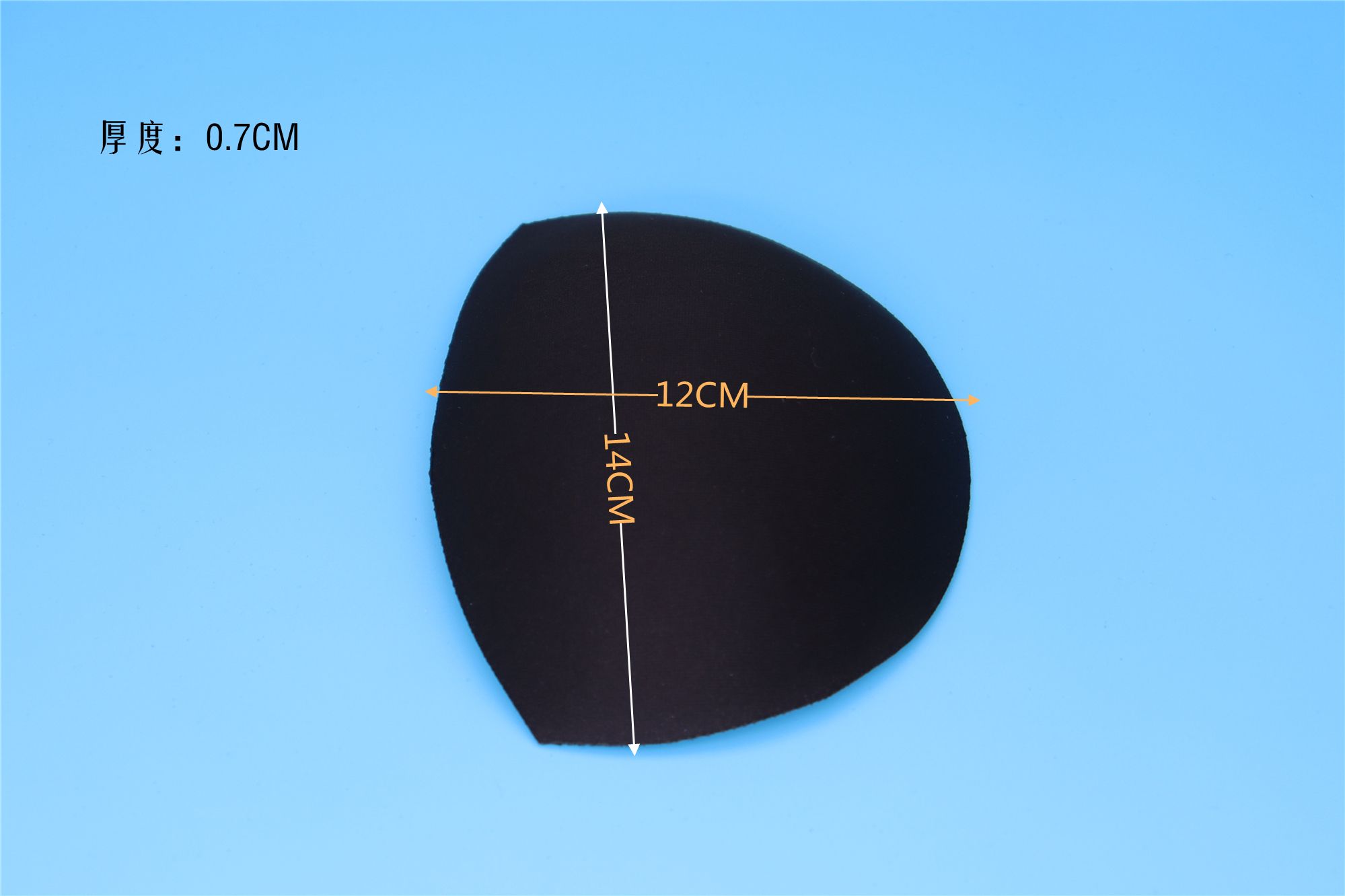 厂家直销高品质舒适服装辅料S半圆罩杯白底实物图