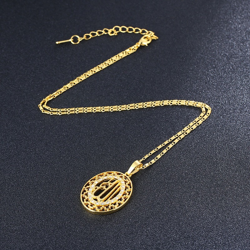 保色电镀24黄铜项链详情图10