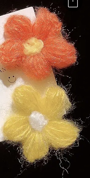 Mohair Hand Hook Bubble Flowers Application Scenario