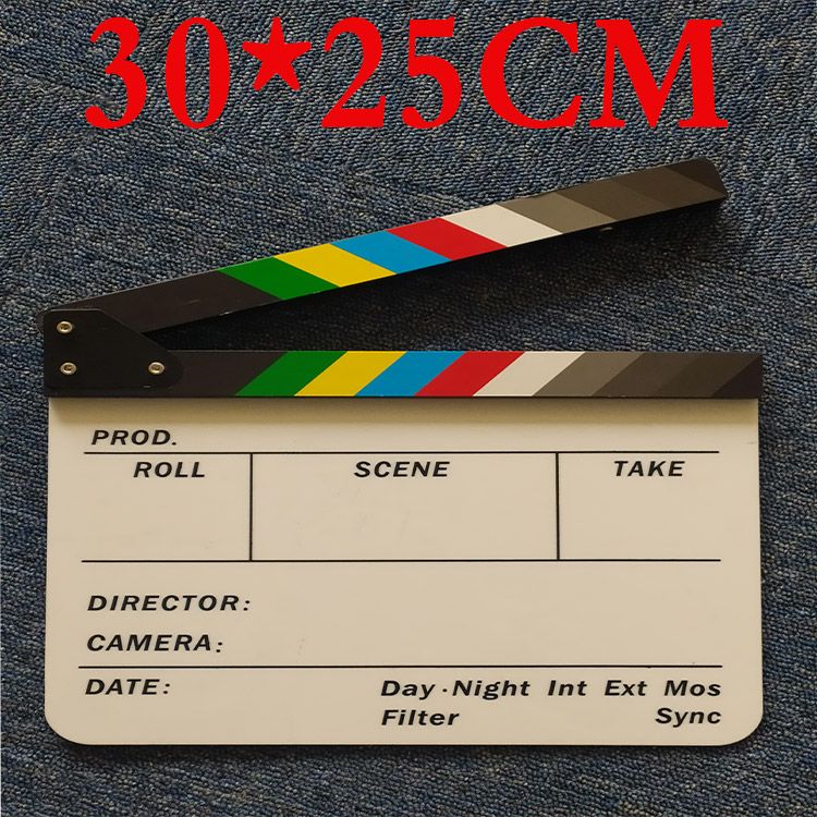 拍照道具摆件导演板木制场记板抖音视频拍摄网红直播间装饰摄影细节图