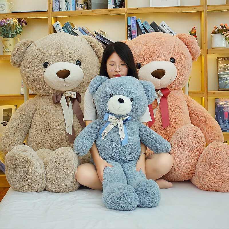 The 2022 new plush toy wedding bear, which doesn't shed, is a high-end gift for boys and girls in supermarkets undefined