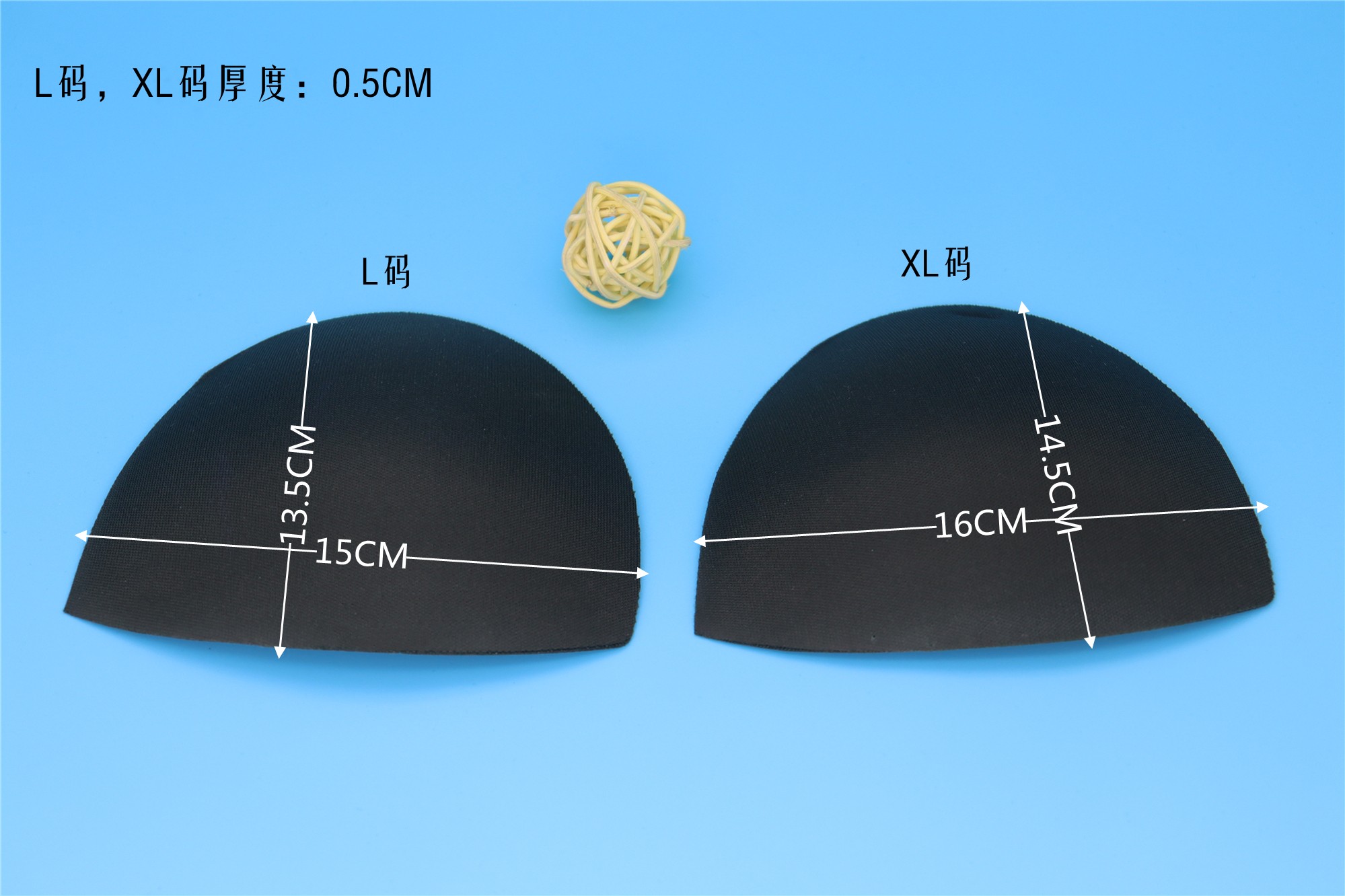 厂家直销高品质舒适服装辅料半圆JL8罩杯详情图4