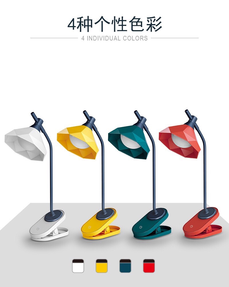 Student learning creative desk lamp with three touch LED clip lamp thumbnail