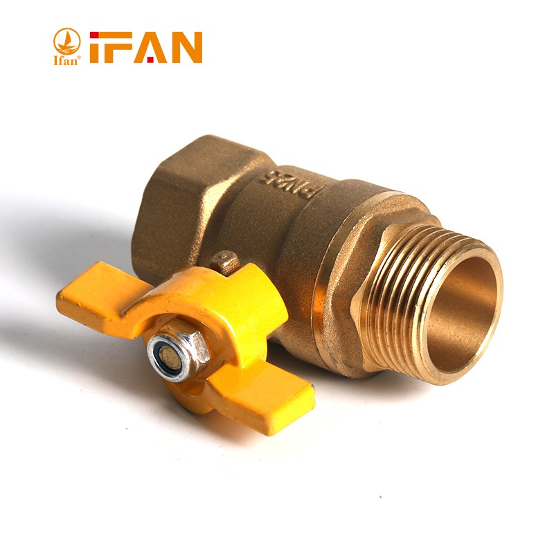IFAN Factory direct sales 81068 internal thread ball valve, 3/4FF-B copper ball valve, butterfly handle ball valve detail image 5