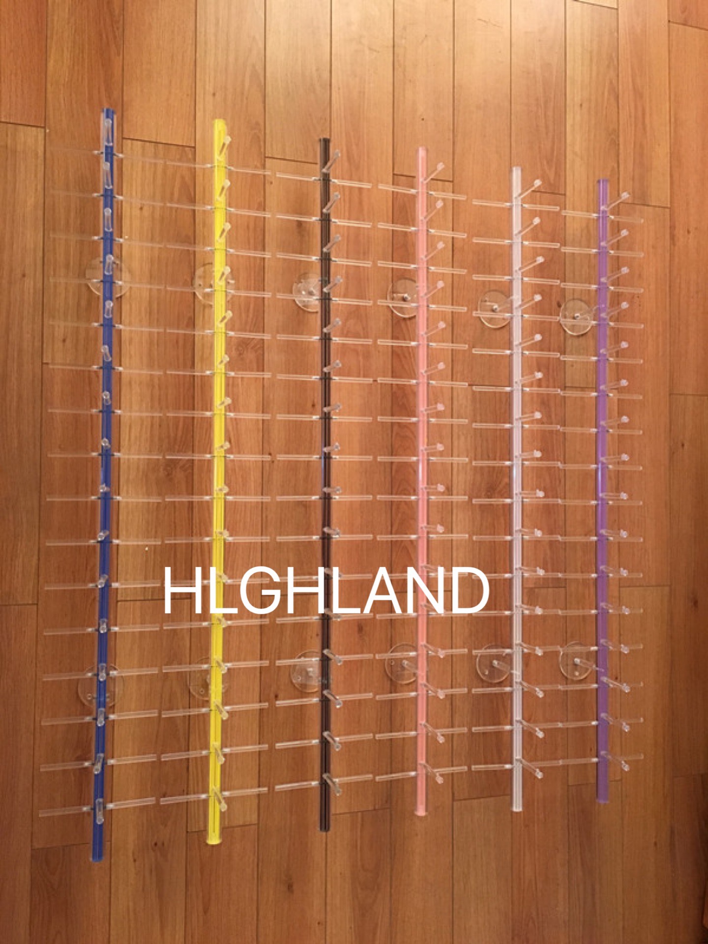 海澜德工厂直销 墙面架墙面挂板眼镜墙面板亚克力板太阳镜架细节图