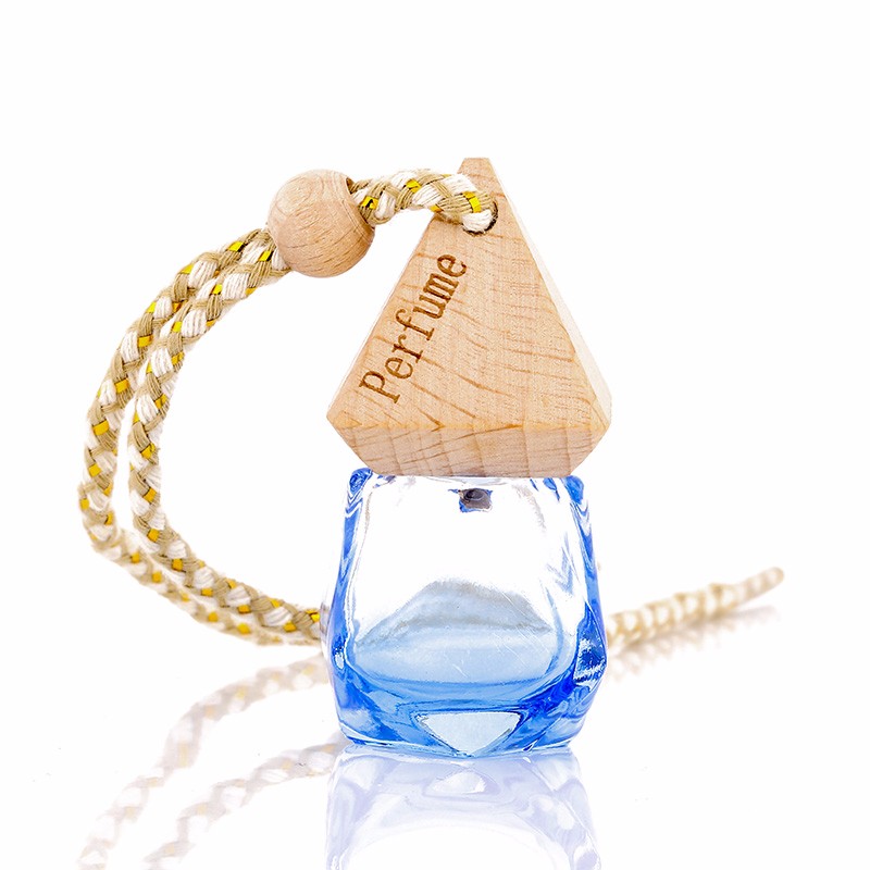 彩色6ml钻石型玻璃香水瓶挂件 金字塔盖菱形香水瓶 量大价优详情图5