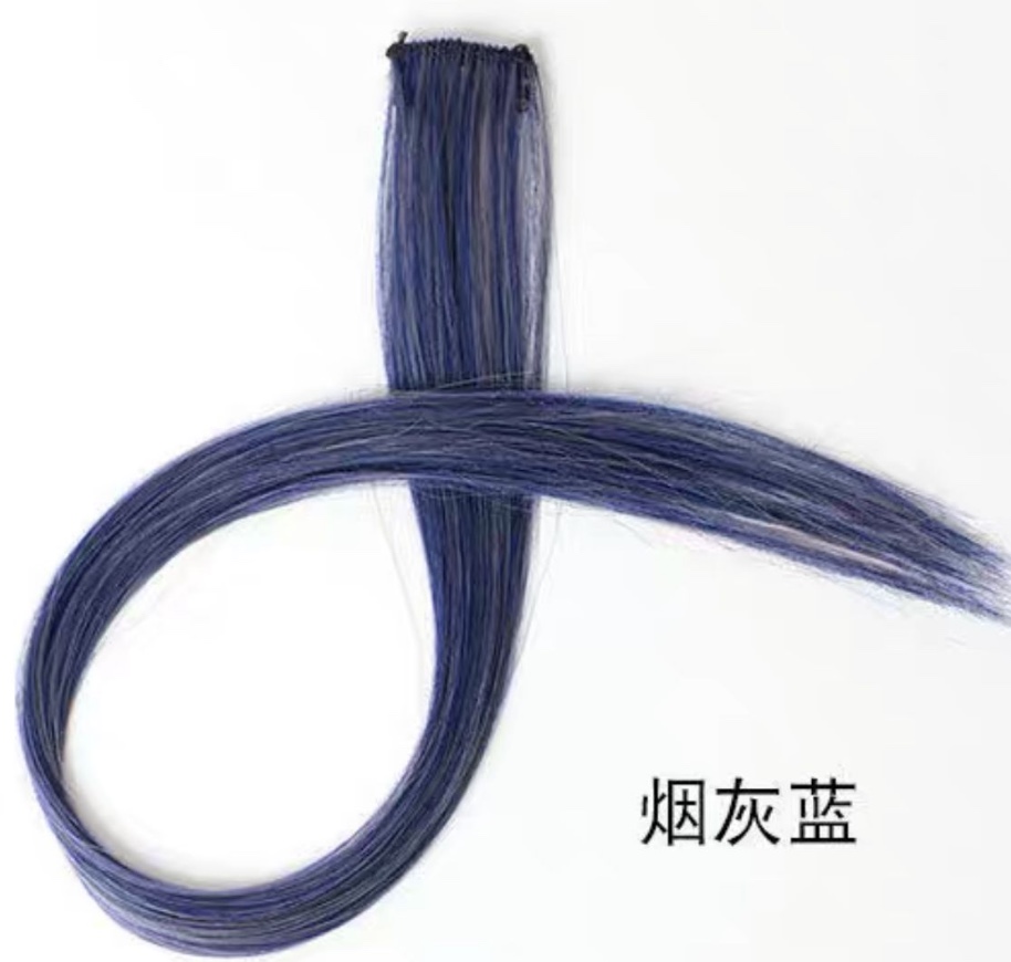 Colored wig pieces and hair dye pieces in stock undefined