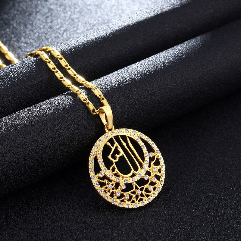 保色电镀24黄铜项链详情图7