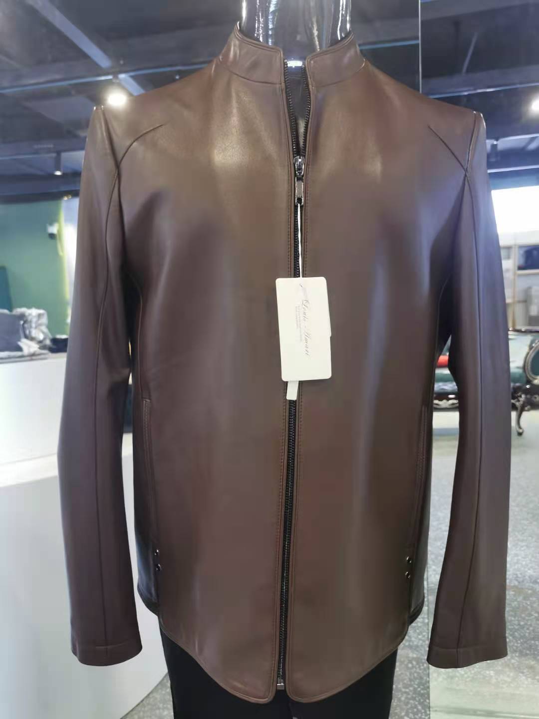 澳大利亚路易阿玛瑞2020款男款皮衣绵羊皮皮衣秋冬款真皮皮夹克