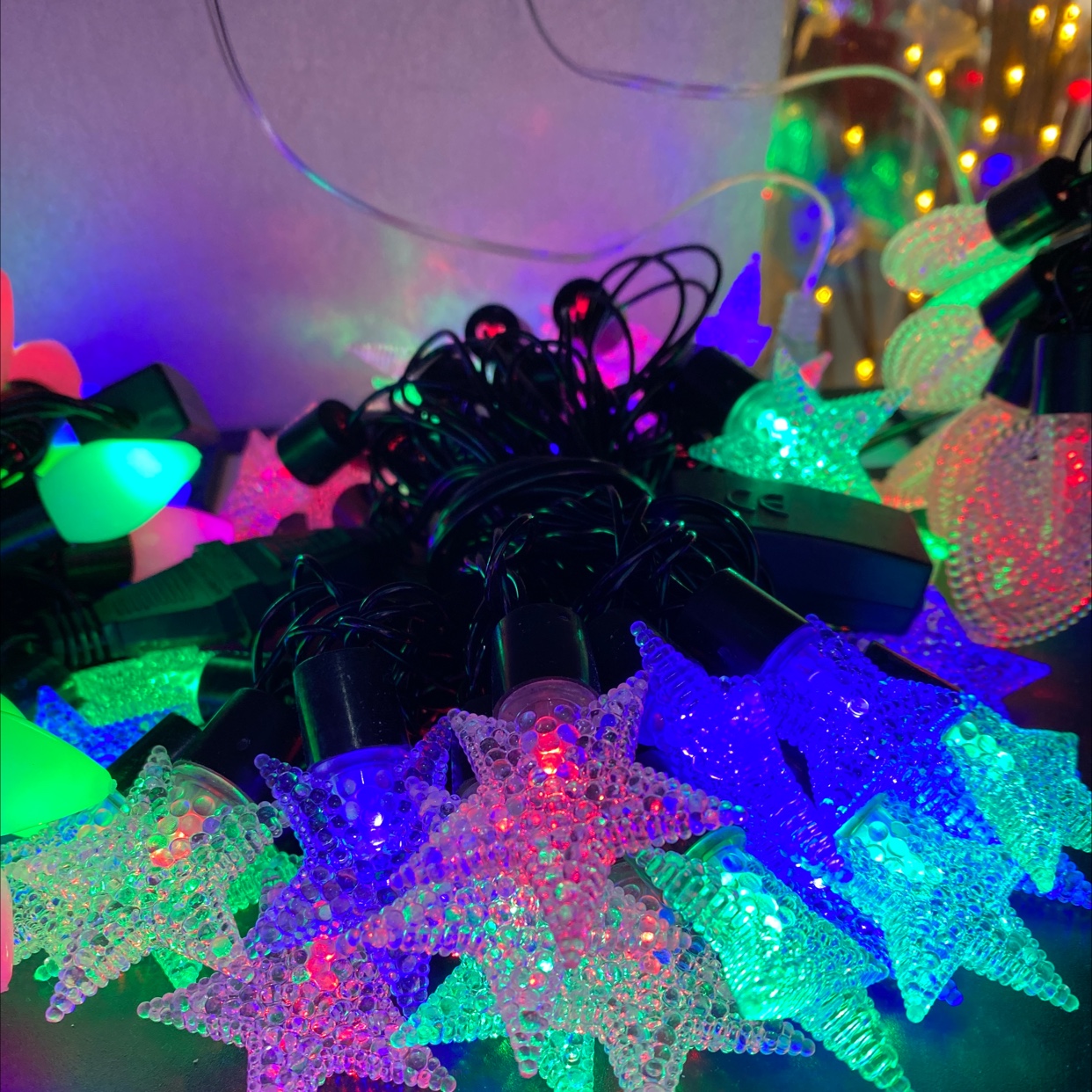 Christmas decorative string lights, colored lights, festival supplies, atmosphere lights, cross-border wholesale for foreign trade