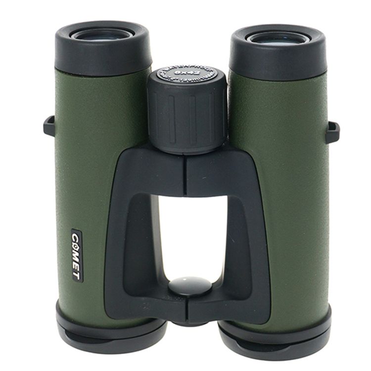 مقاريب خضراء عالية النطاق ذات أغطية خضراء عالية النطاق من طراز Comet D03 8X42 BK4 FMC