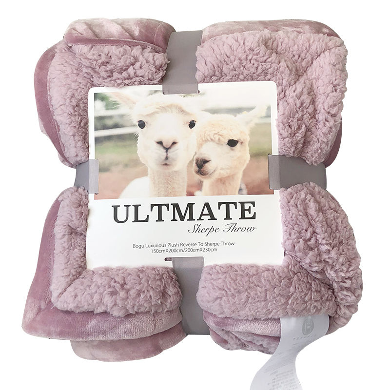 Exported To Europe And The United States Double Flannel Lamb Autumn And Winter Blanket Thickened Single And Double Double Cover Blanket Coral Velvet Blanket