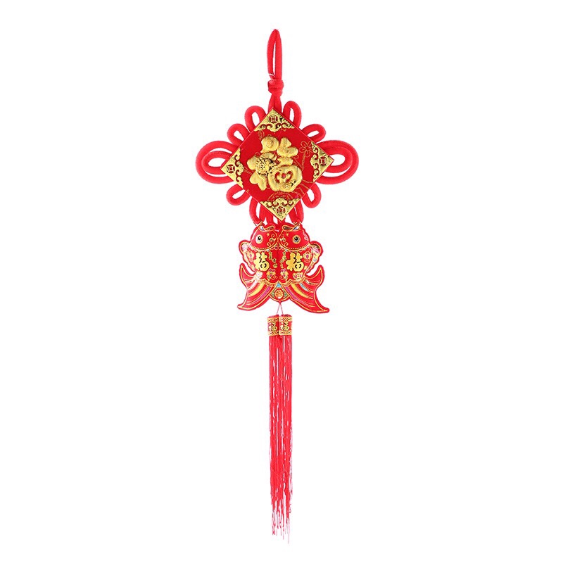 China Knot Hanging Fish Three-Dimensional Happiness Wedding Festival Supplies Manufacturers Direct To Sample Custom House-Moving New House