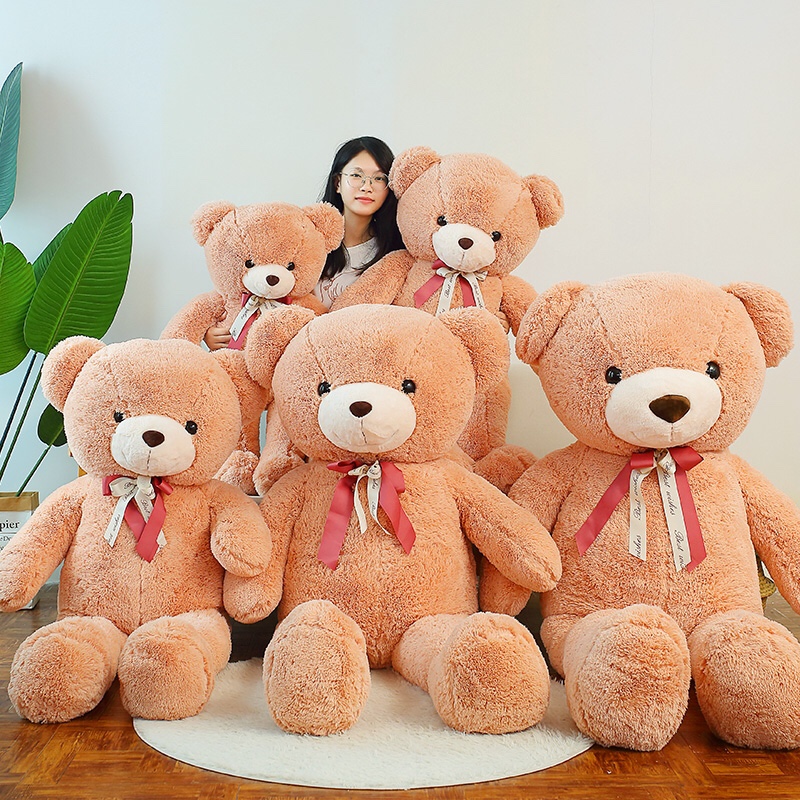 The 2022 new plush toy wedding bear, which doesn't shed, is a high-end gift for boys and girls in supermarkets Specification image