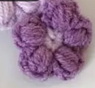 Wool Hand Hook Small Flower Specification drawing