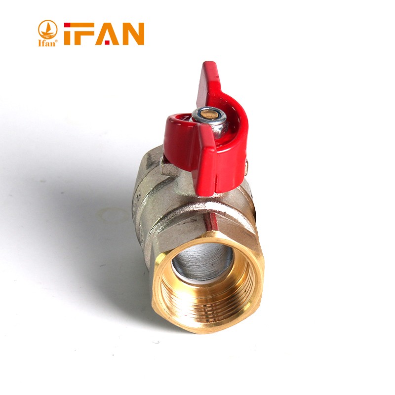 IFAN Factory direct sales 81068 internal thread ball valve, 3/4FF-B copper ball valve, butterfly handle ball valve detail image 2