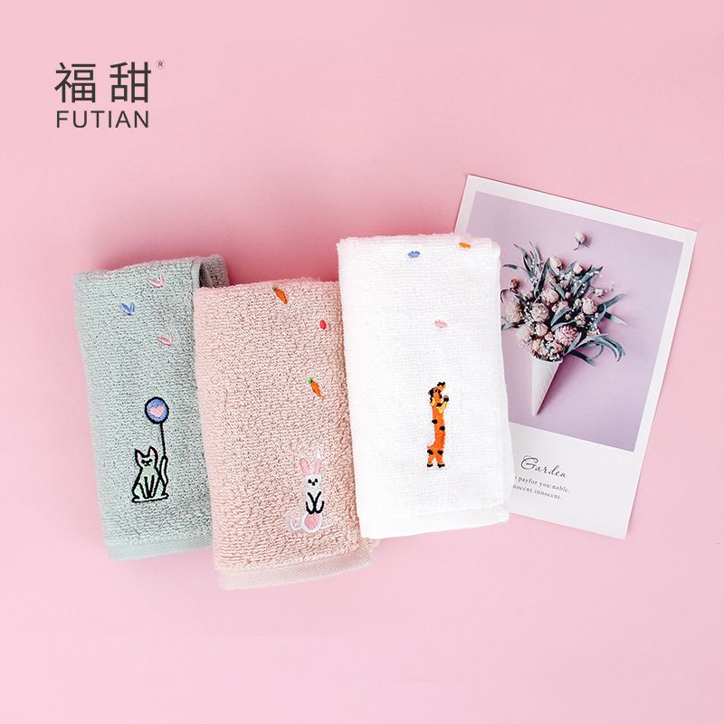 Yiwu Quality Products - Futian - Meteor Shower Children's Towels Cartoon Animal Embroidered Small Towels for Children, Boys and Girls, Baby Face Towels Application Scenario
