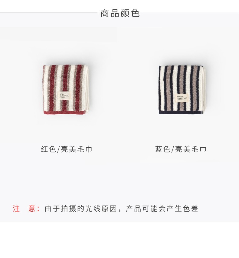 Yiwu Good Goods - Futian - Vertical Stripe Towel Absorbent Couple Face Towel Fashion Men And Women Face Towel undefined