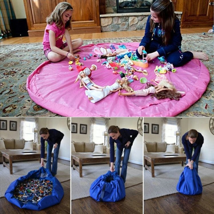 TS防水大容量一秒快速整理袋便携束口抽绳地垫两用 摆地摊收纳袋