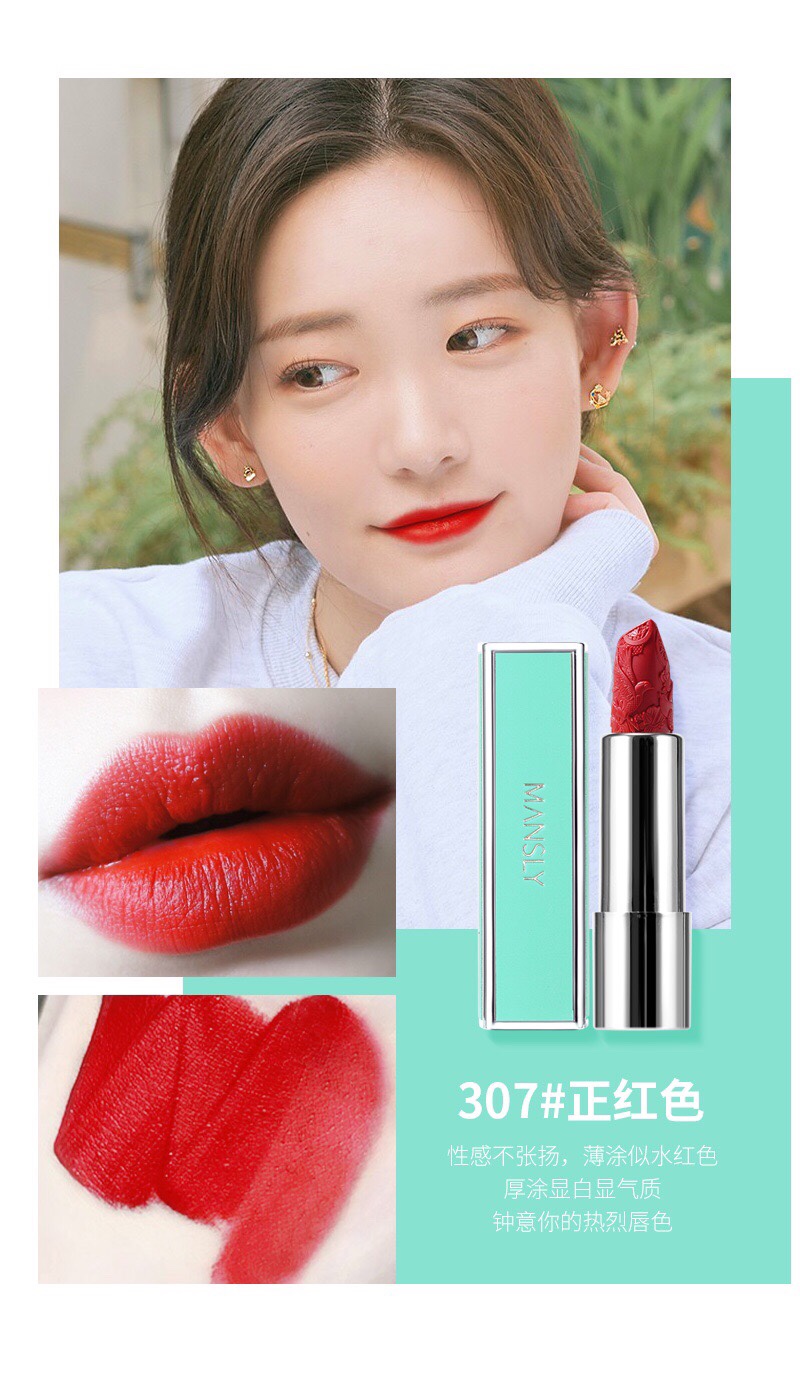 Mansili Play Color Mofang Velvet Lipstick 💄M-198 breaks boundaries, bold and outstanding *⸜(•ᴗ•)⸝* as light as a mist, one touch creates a tall look in autumn and winter makeup undefined