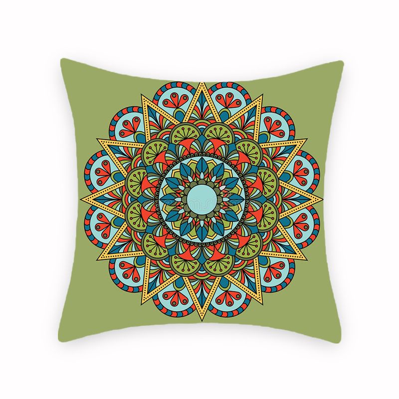 跨境印花亚麻抱枕套 沙发办公室椅子靠背厂家直销支持定制细节图