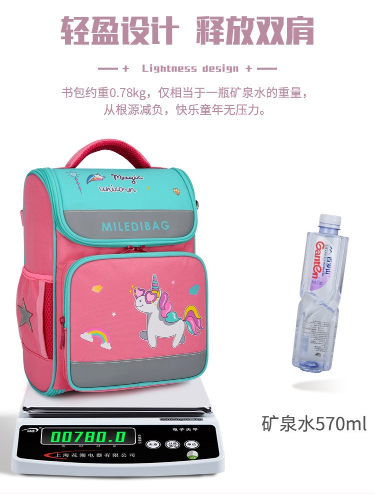 Cross-border foreign trade schoolbag, Russian space bag, primary school schoolbag, children can open and reduce the burden detail image 6