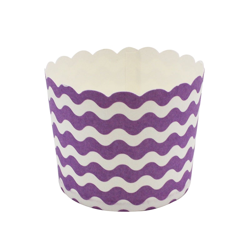 波浪纹 焙机制杯蛋糕杯蛋糕托 防油机制杯蛋糕杯蛋糕托白底实物图