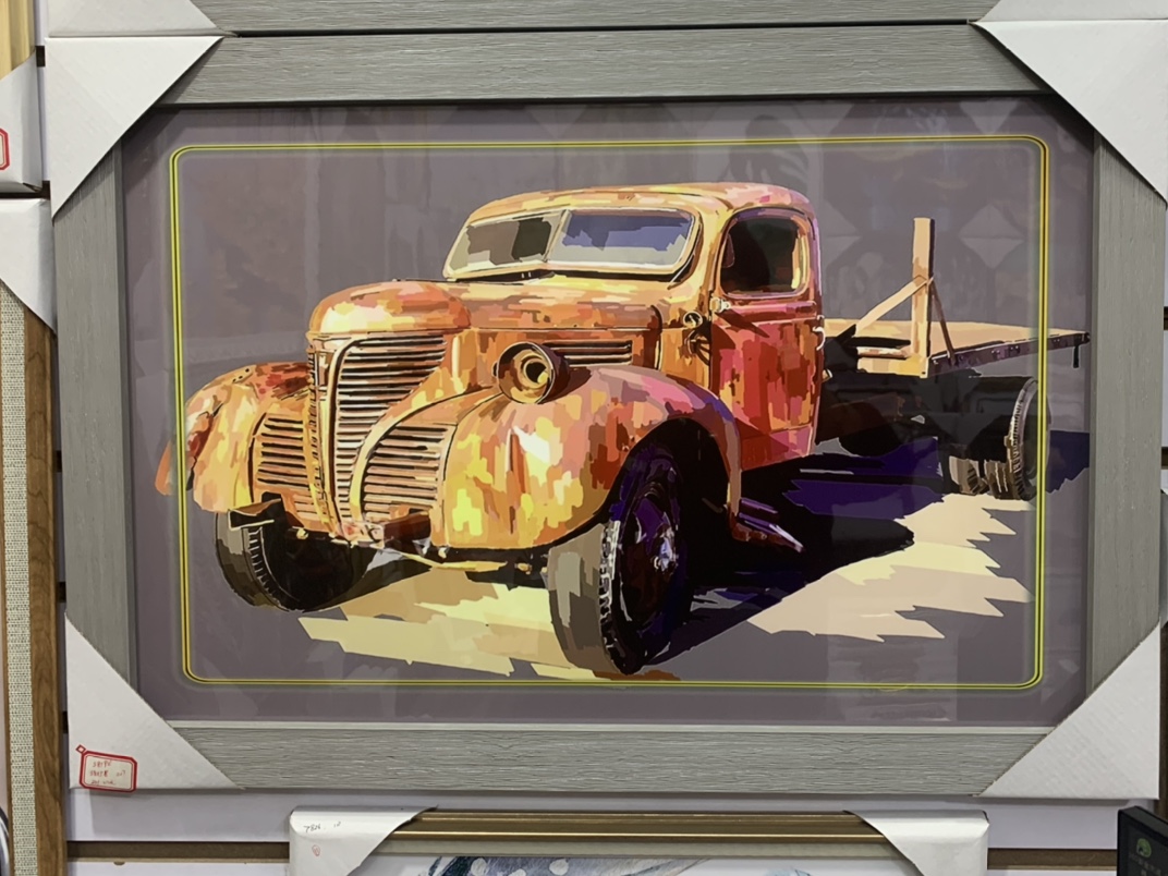 农村别墅客厅装饰画迎客松新中式壁画卧室简约风格装饰画