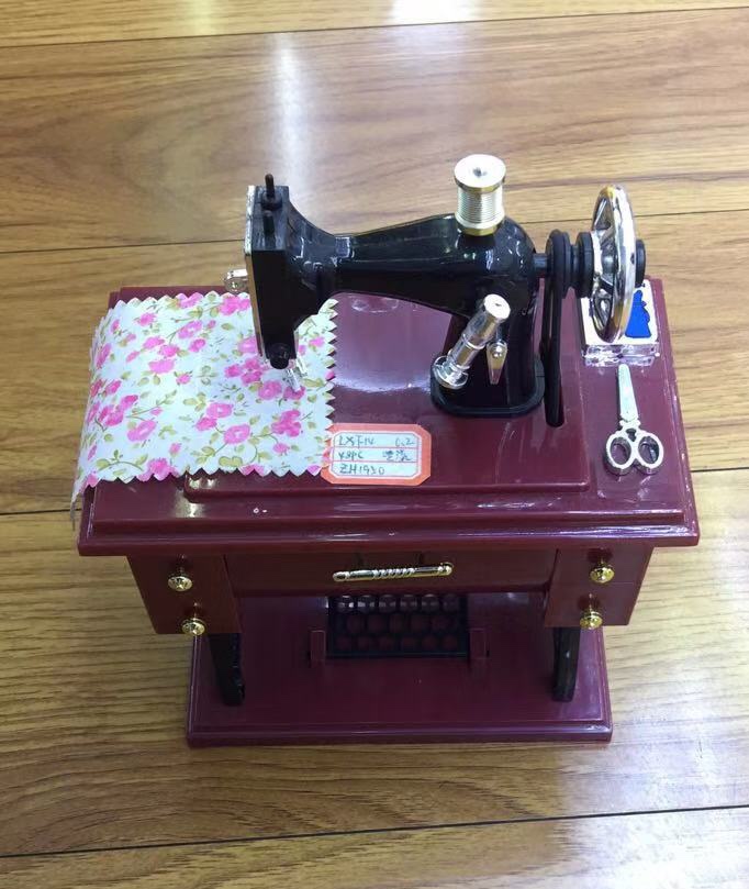 Sewing machine music box