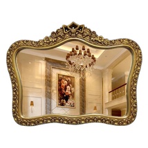 欧式雕花皇冠浴室镜玄关装饰镜大挂镜