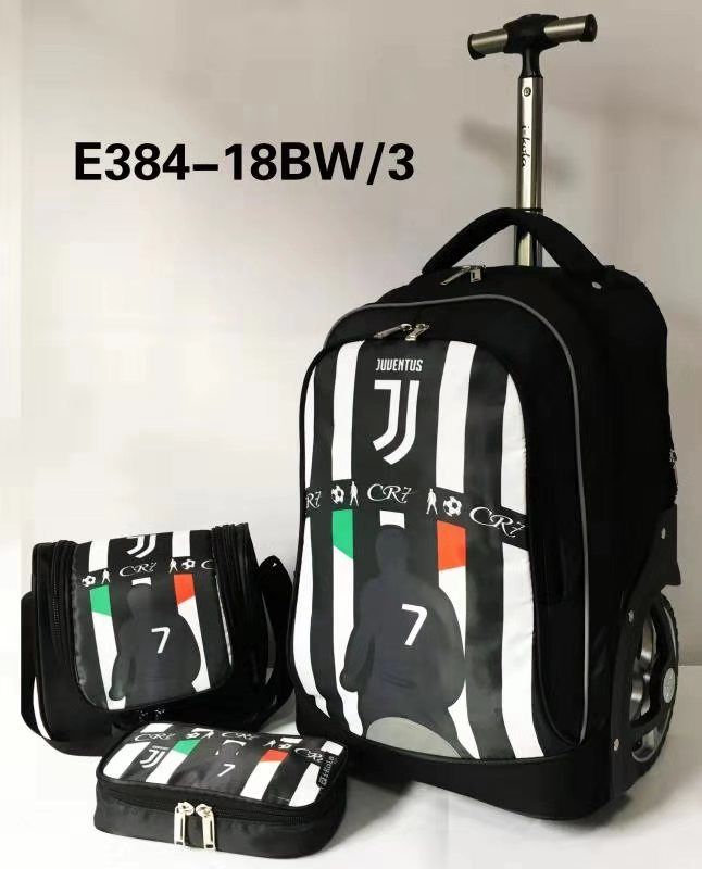 E384拉通大轮三件套书包拉杆套装