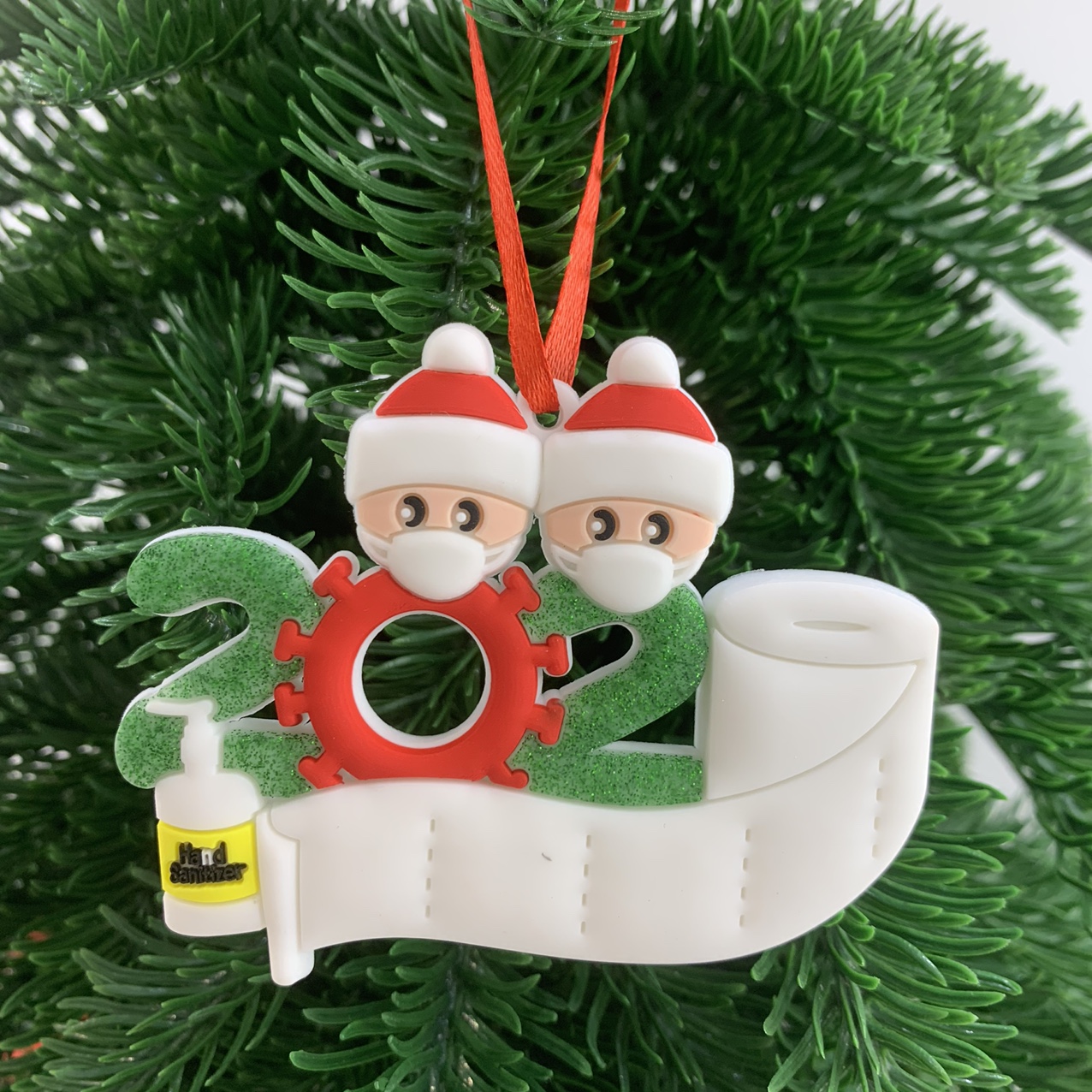 Christmas survivors hang their feet in festive decorations thumbnail