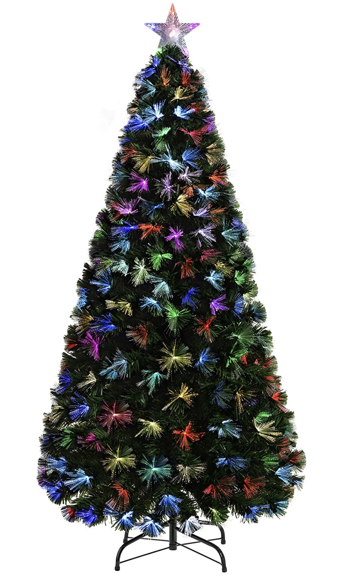 Light seven color TV tree Christmas tree optical fiber festive atmosphere decoration
