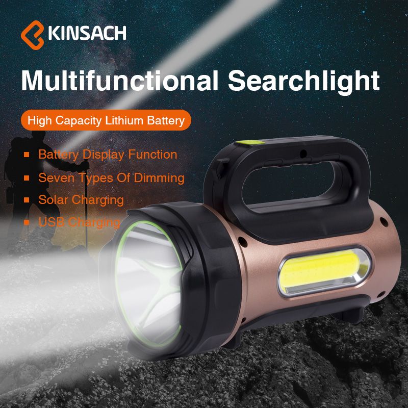 Strong light Searchlight rechargeable multi-function outdoor ultra-bright xenon lamp LED waterproof domestic flashlight