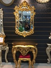 厂家直销欧式雕花酒店别墅玄关装饰镜子镜台