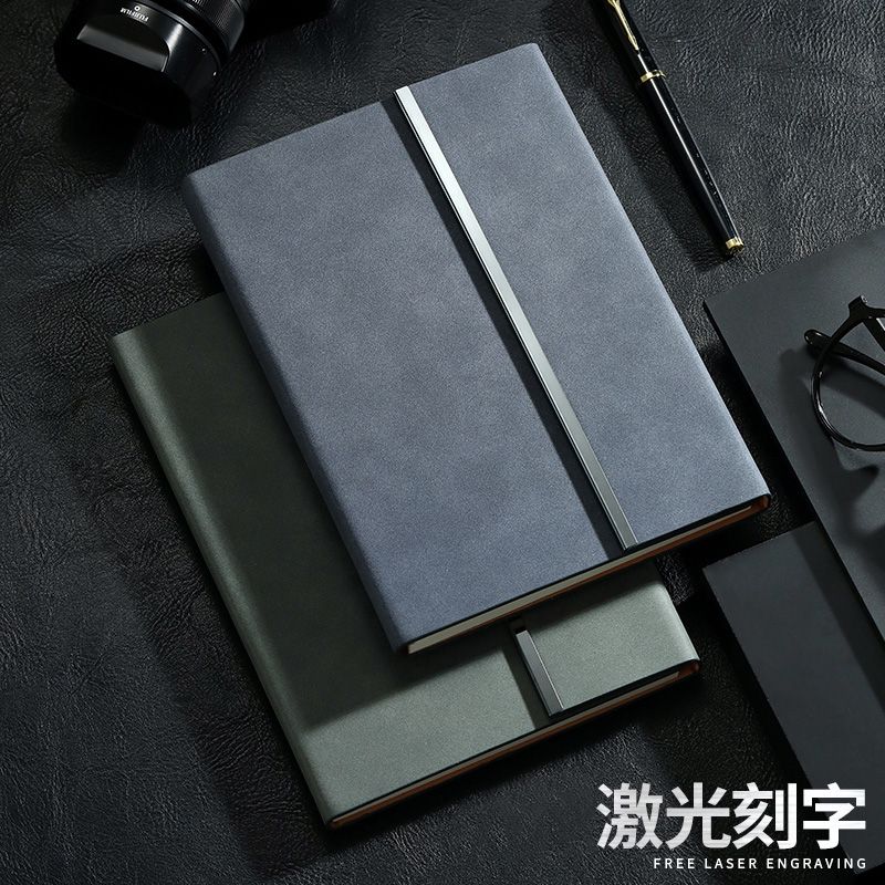 A5高档皮面笔记本记事本个性创意文艺精致复古工作办公会议记录本