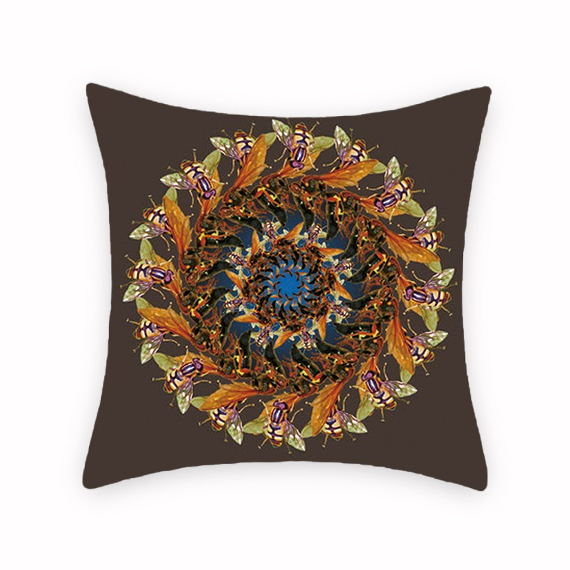 跨境印花亚麻抱枕套 沙发办公室椅子靠背厂家直销支持定制详情图7