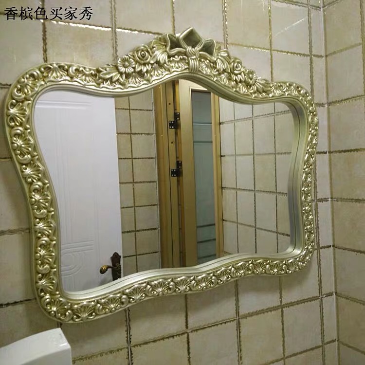 欧式雕花皇冠浴室镜玄关装饰镜大挂镜详情图3