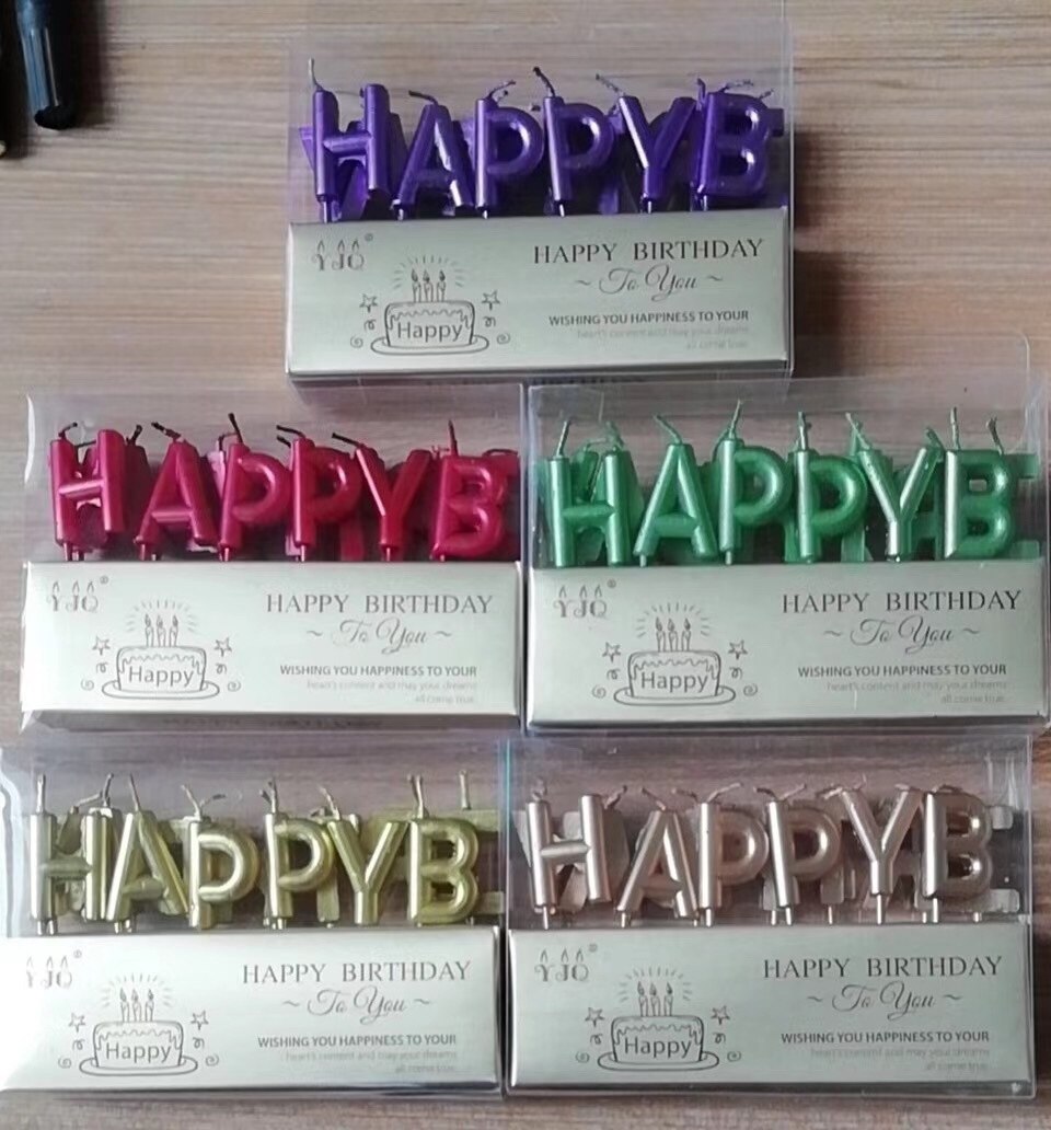 Box Electroplating Birthday Candle Party Birthday Supplies Wholesale 01 full figure